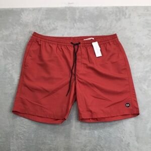 Outerknown Men's Burnt Orange Hybrid Shorts Size XL New